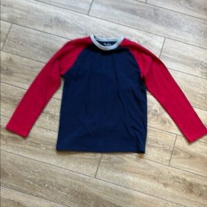 Children’s Place Boys Red and Blue Long Sleeve Jersey Shirt Size L 10-12